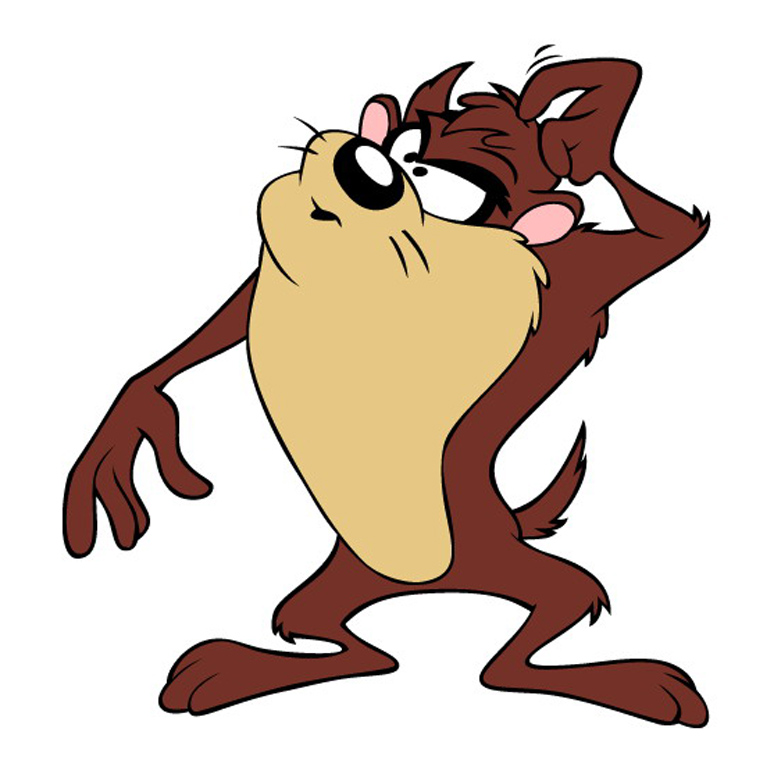 Walt Disney Tasmanian Devil Looney Tunes Cartoon Wallpaper