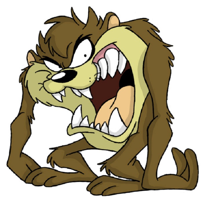 Pin Angry Taz Cartoon Character Wallpaper Tasmanian Devil Looney ...