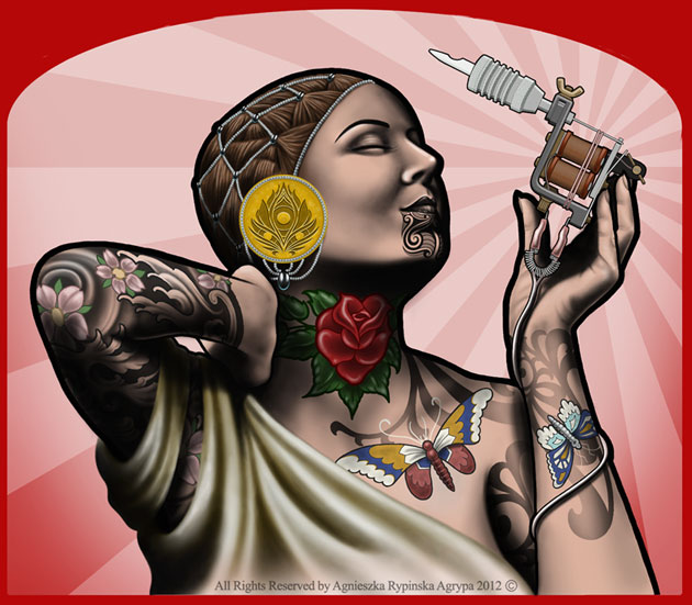 Woman-with-Tattoo-Machine by Agryppina on DeviantArt