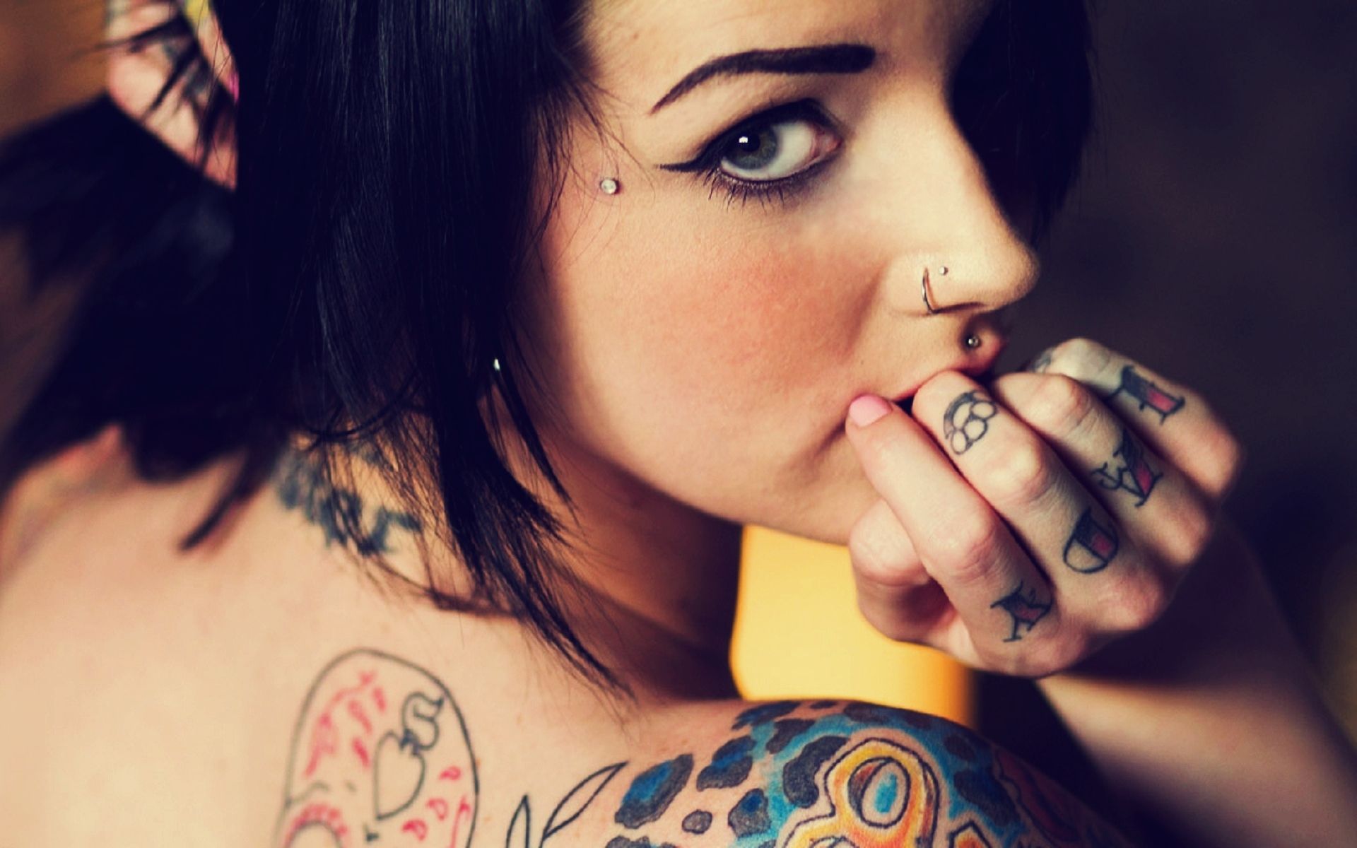 High Quality Tattooed Girl Wallpaper Full HD Pictures
