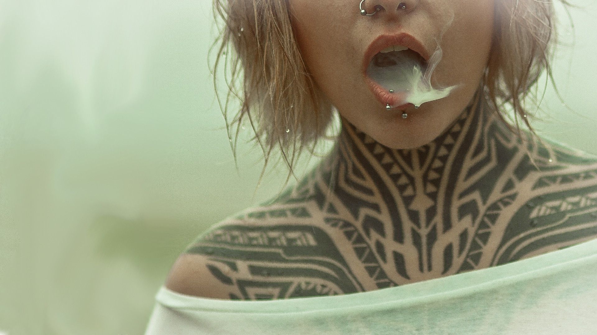 Smoking Tattoo Girl HD Wallpaper Download HD Backgrounds