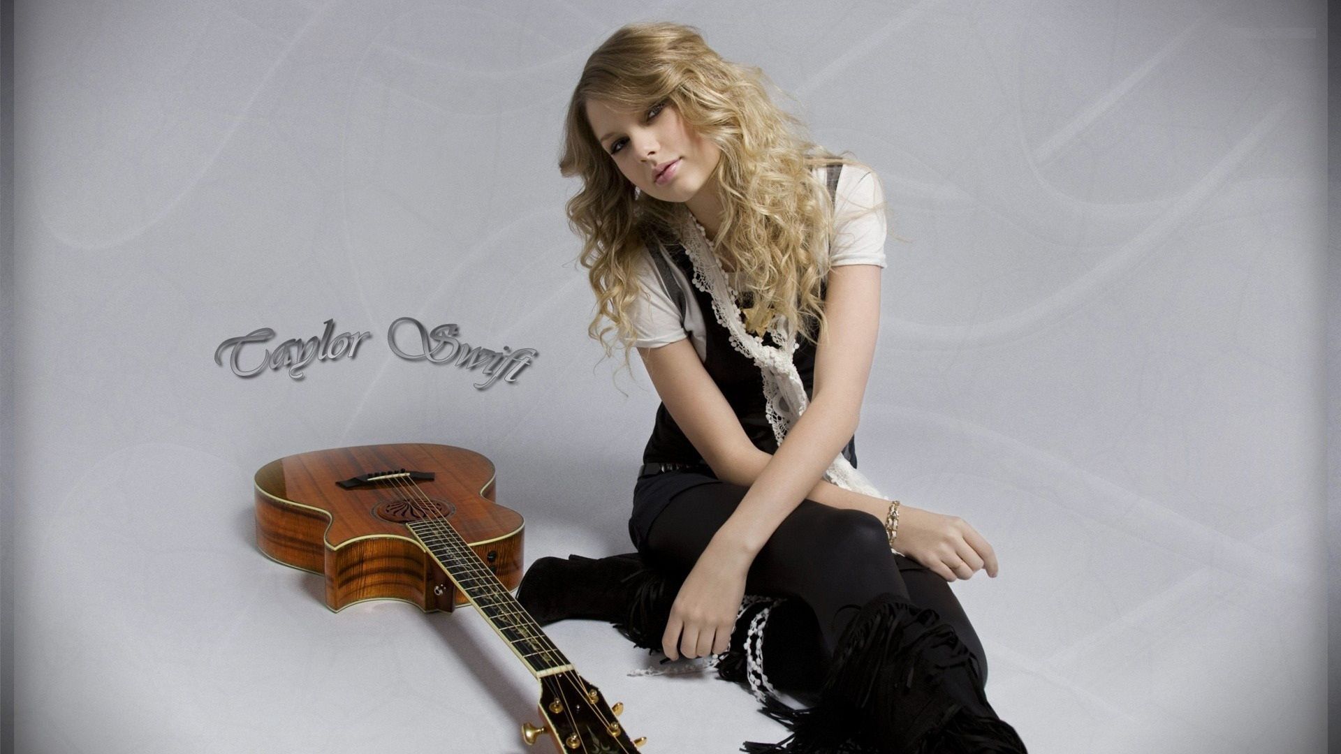 Taylor-Swift-With-Music-Guitar-Girl-HD-Wallpapers - { Best ...
