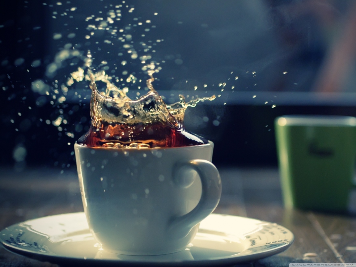 Splash In A Tea Cup HD desktop wallpaper : High Definition ...