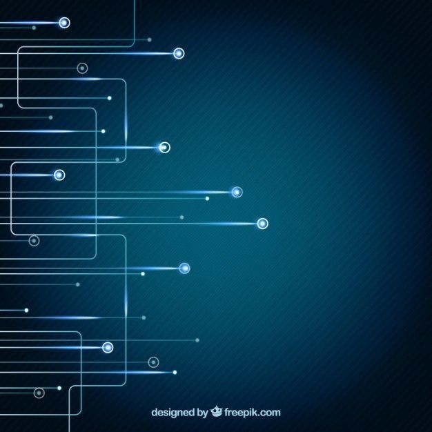 Blue technology background Vector Free Download