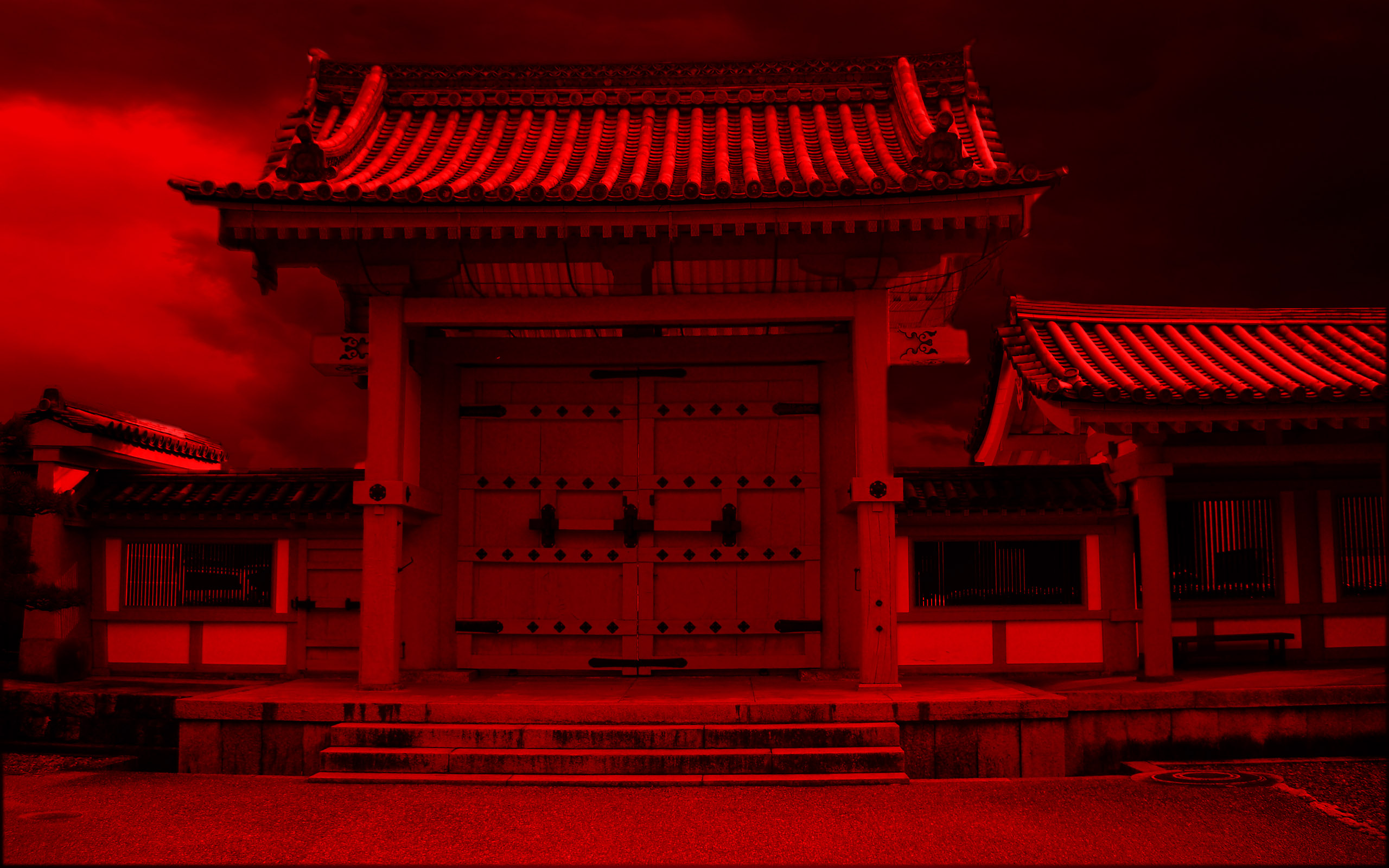 Temple Red and Black Backgrounds