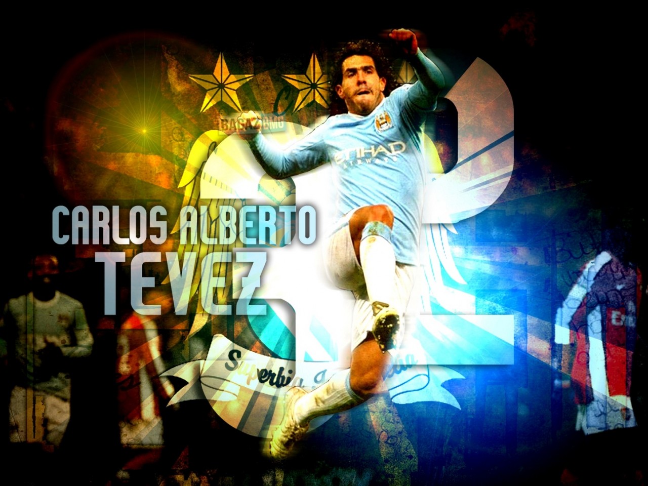 Carlos Tevez Wallpaper Manchester City - Manchester City FC Wallpapers