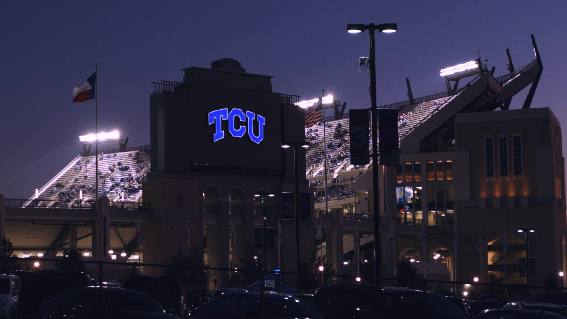 Sights and Sounds From TCU's big win versus Kansas State - YouTube