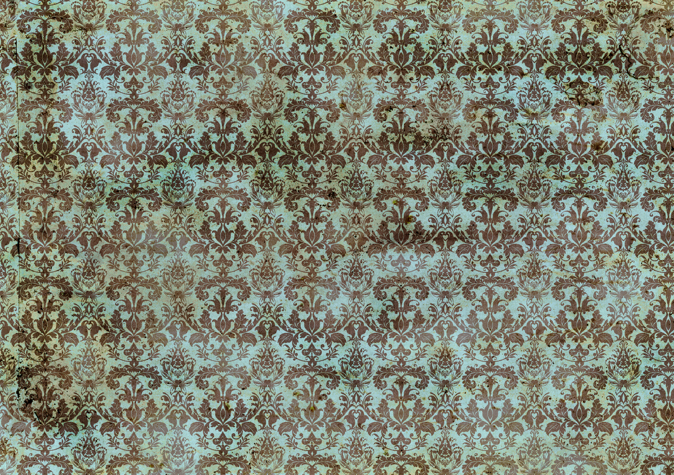 Free Vintage Damask Dull Fabric Texture Stock HD Wallpaper - Blue