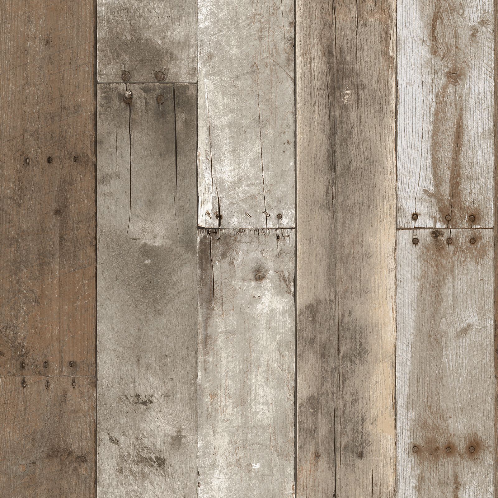 Repurposed Wood Weathered Textured Self Adhesive Wallpaper by