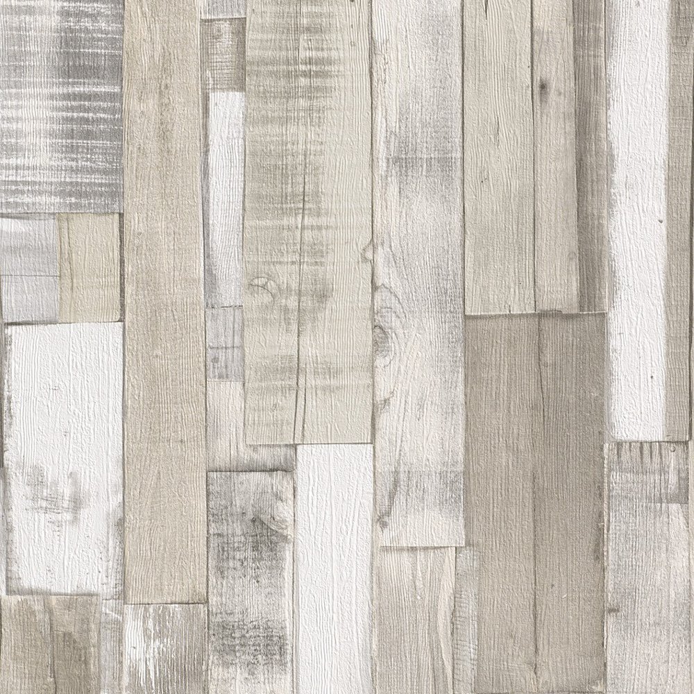 Rasch Authentic Wood Wooden Beam Embossed Textured Wallpaper 203714
