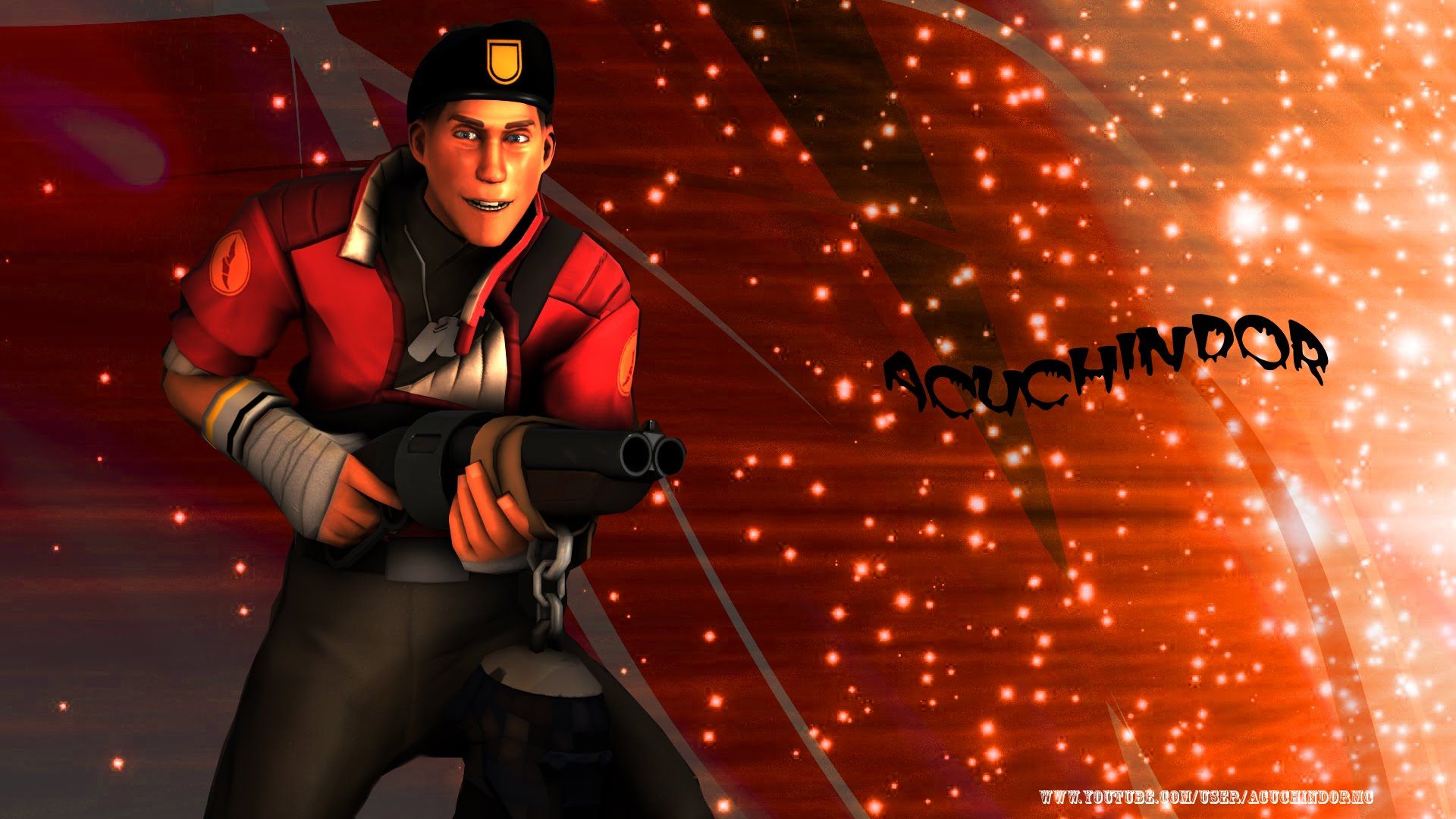 Speed art tf2 scout wallpaper (Parte del especial 50 subs) - YouTube