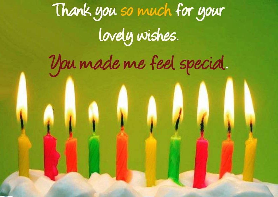 Lovely Thanks You for Birthday Wishes Images, Wallpapers, Photos ...