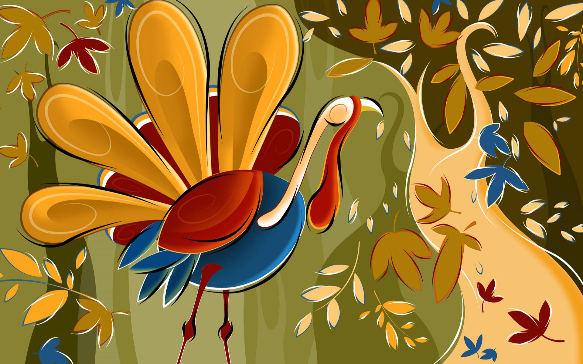 Free Thanksgiving Turkey computer desktop wallpaper