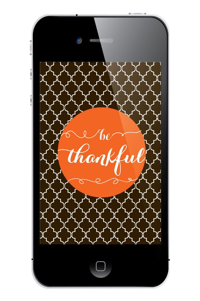Freebie: Cell Phone Wall Paper – Thanksgiving | I'm Inkpressed
