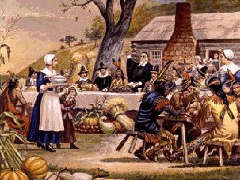 Thanksgiving Wallpapers: Thanksgiving Pilgrims Wallpaper, The ...