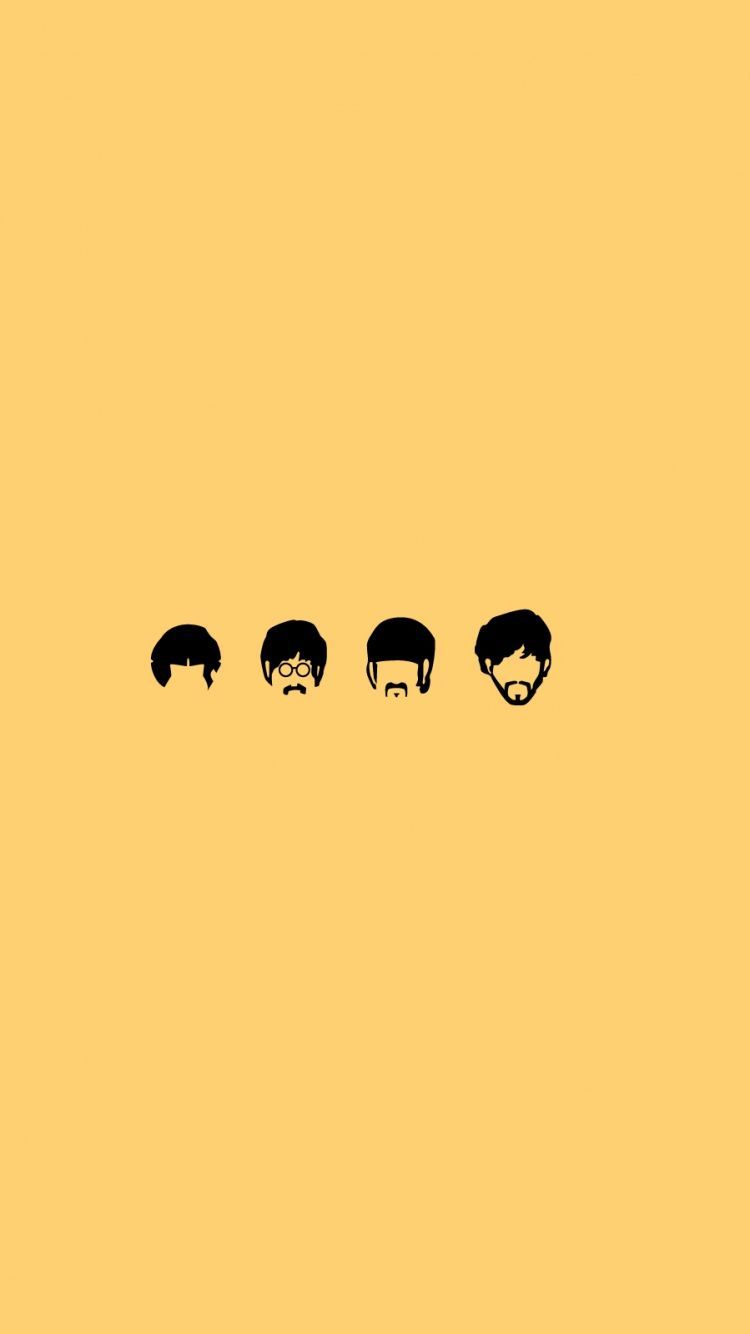 Download Wallpaper 750x1334 The beatles, Members, Heads, Faces