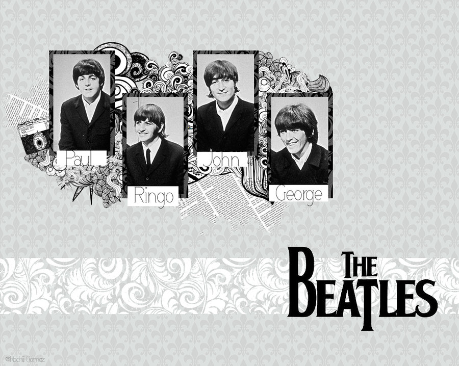 The Beatles Wallpaper bw by xsakuraa on DeviantArt