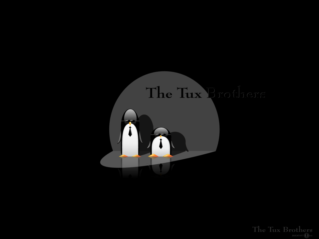 The Tux Brothers - wallpaper by ducatart on DeviantArt