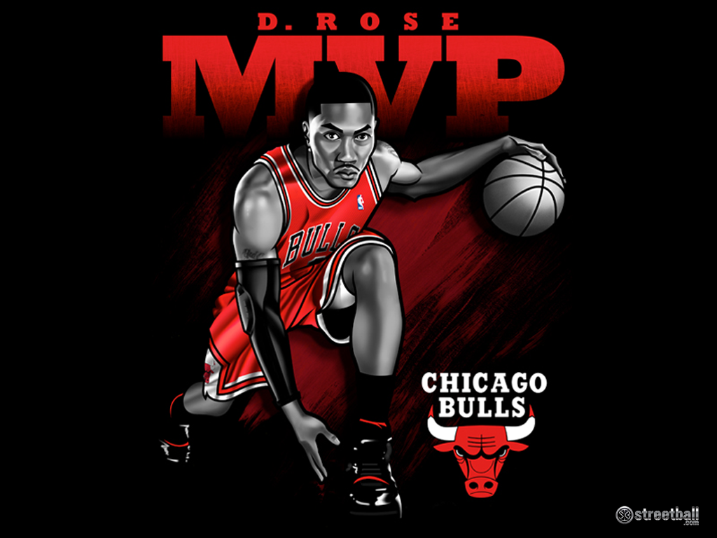 D-rose MVP Bulls 2013 Basketball Wallpaper - Streetball