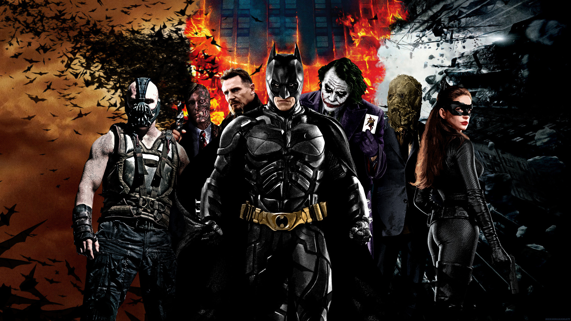 Batman the dark knight trilogy wallpaper