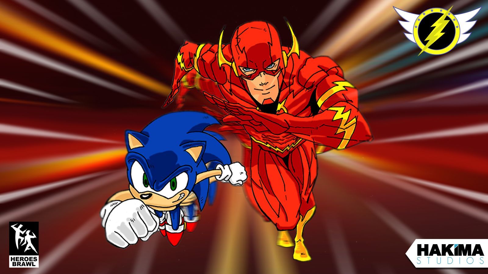 Sonic Vs The Flash Wallpaper 1600 x 900 Version 3 « Hakima Studios