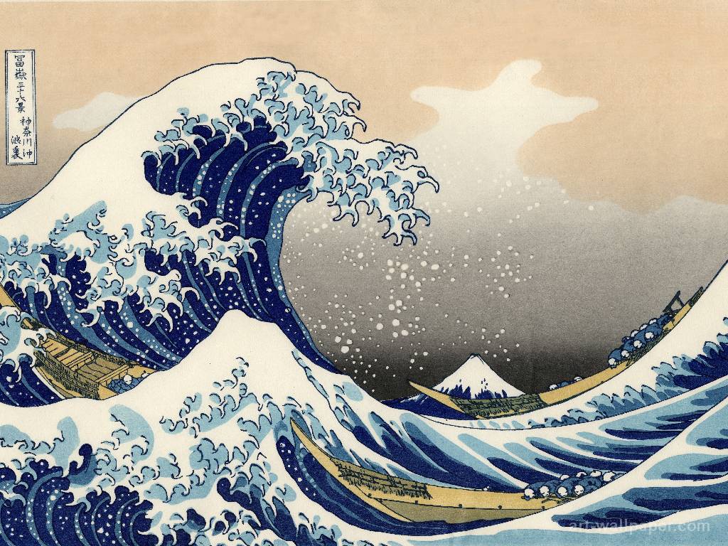 Wallpapers Wave The Great Hokusai 1024x768 #wave