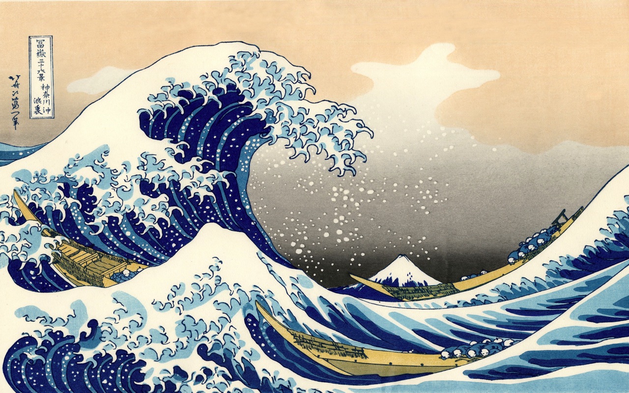 The Great Wave Off Kanagawa by Katsushika Hokusai, or the pathos