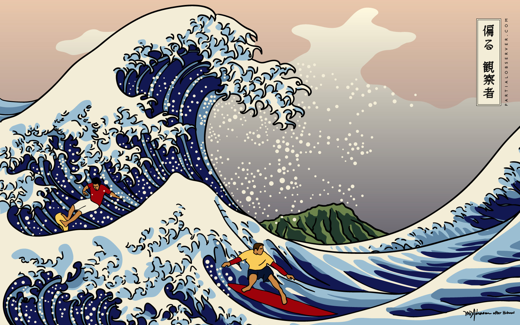Hokusai wave wallpaper danaspef.top