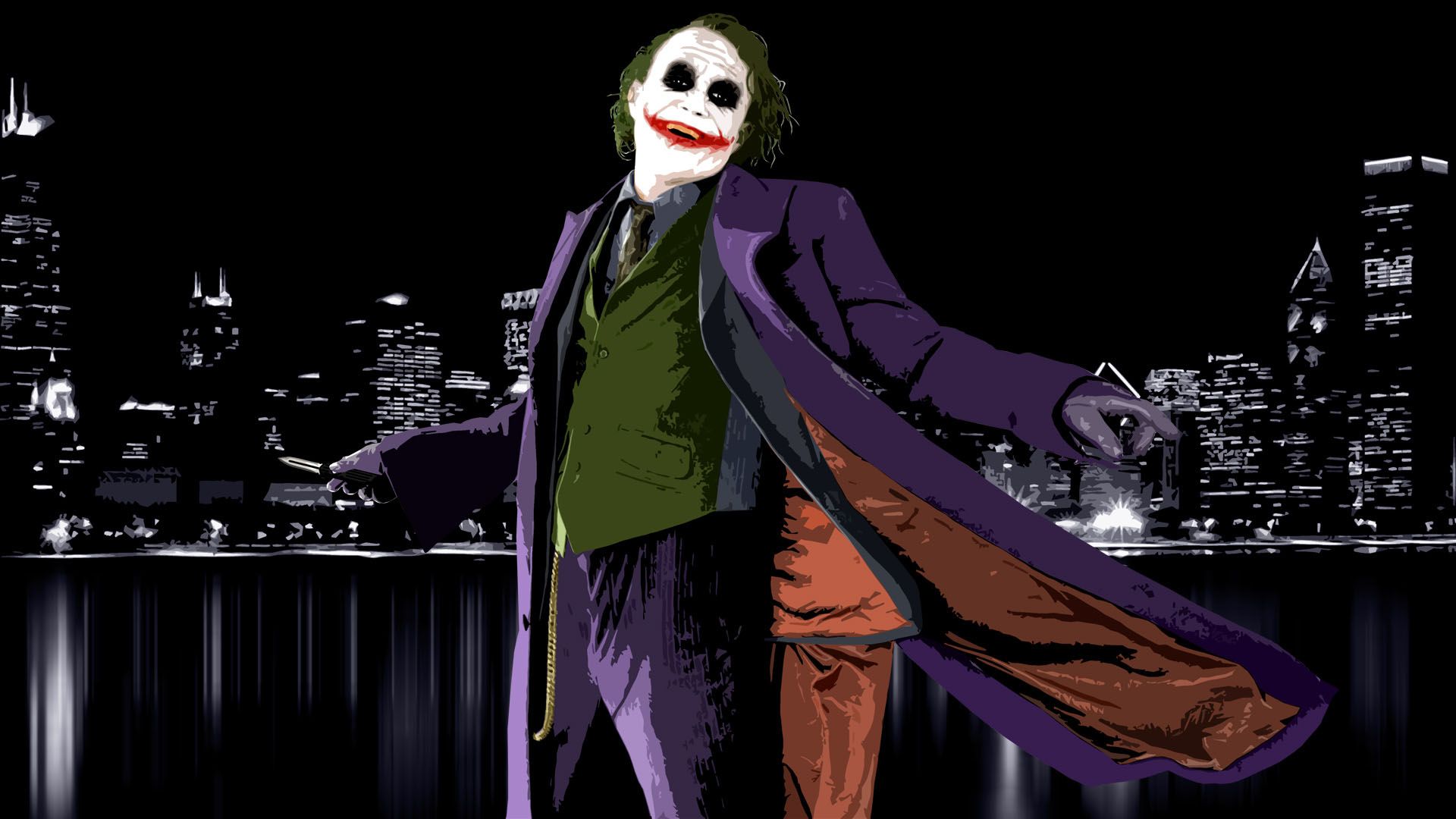 The Joker Dark Knight HD Backgrounds