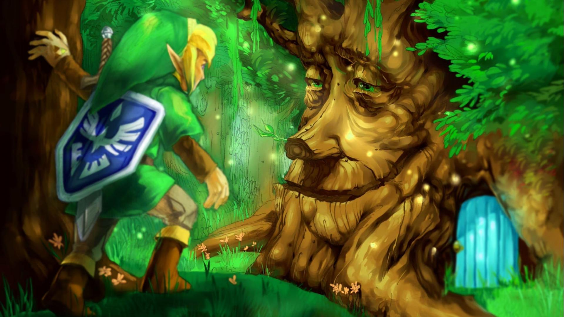 Trees forest link gameboy the legend of zelda wallpaper | (24869)