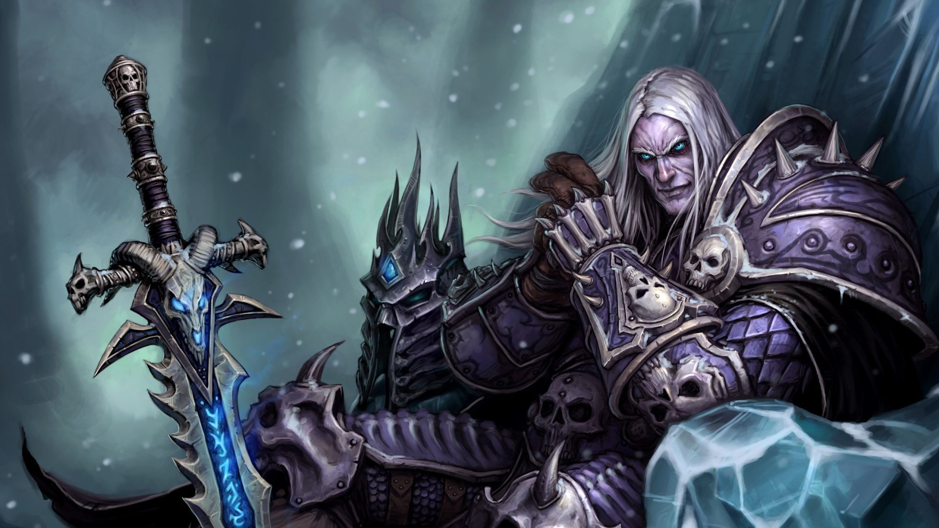 Download Wallpaper 1920x1080 The lich king, World of warcraft ...