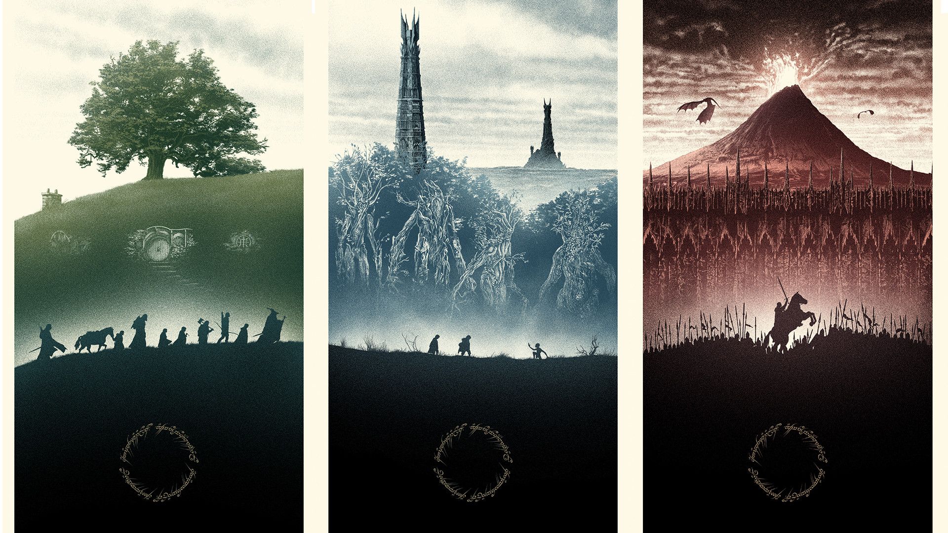 Lord of the Rings wallpaper, by Marko Manev [1920x1080] : lotr