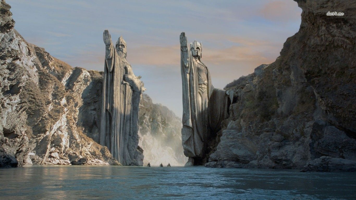 Gate of Argonath - Lord of the Rings wallpaper - Movie wallpapers ...