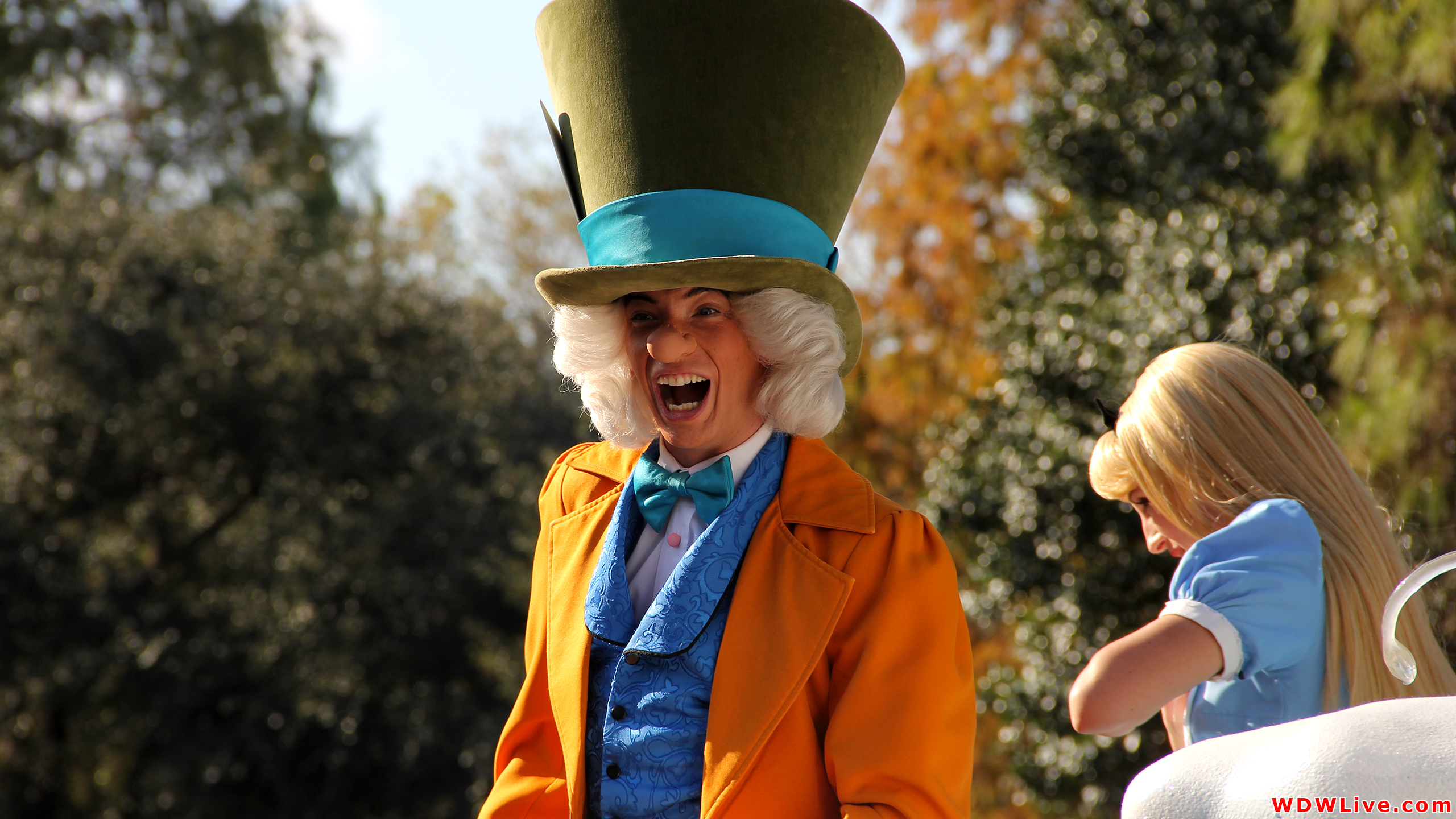 Celebrate A Dream Come True Parade The Mad Hatter having a good time