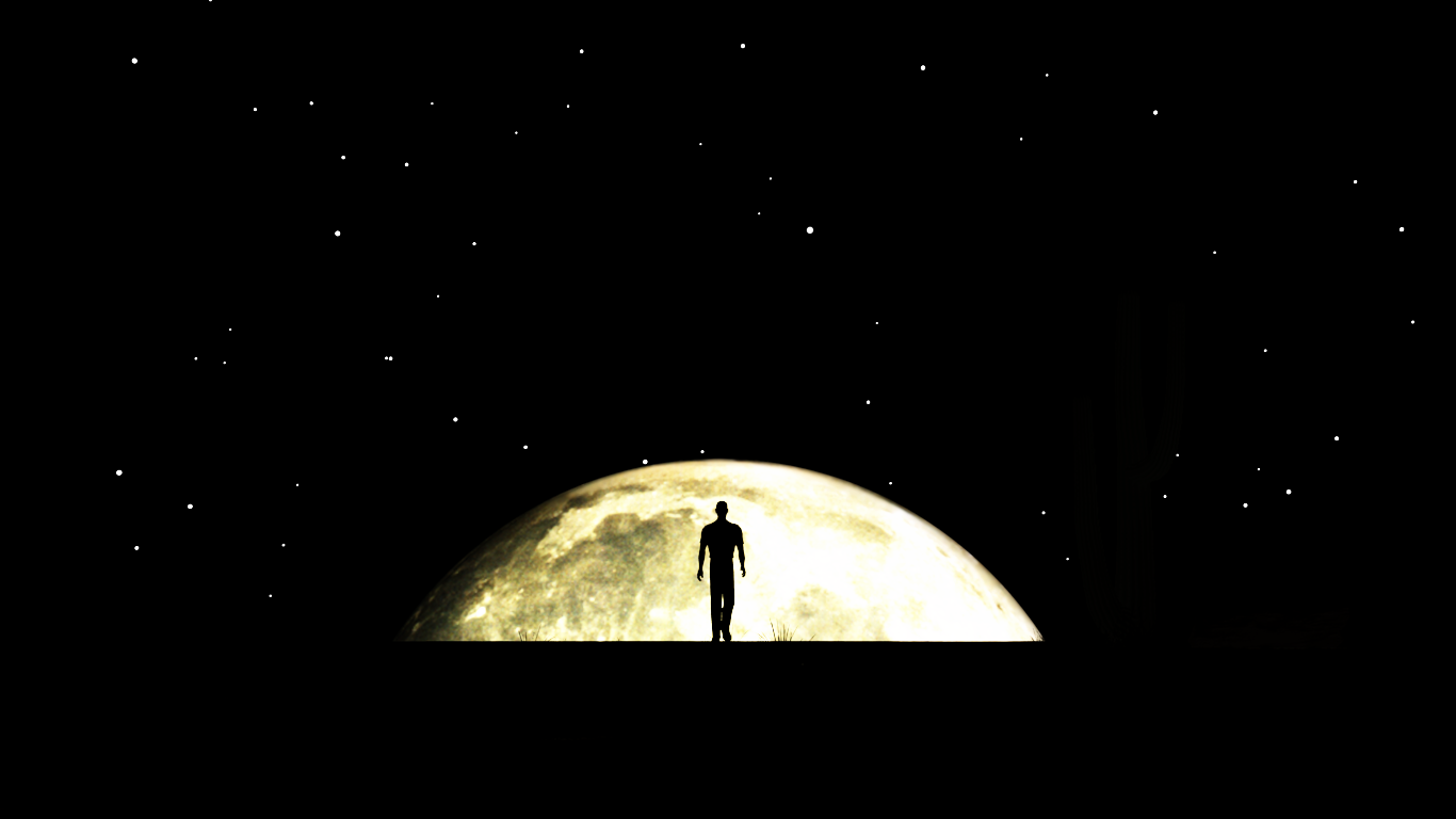 Walking Toward The Moon wallpaper by Vuenick on DeviantArt