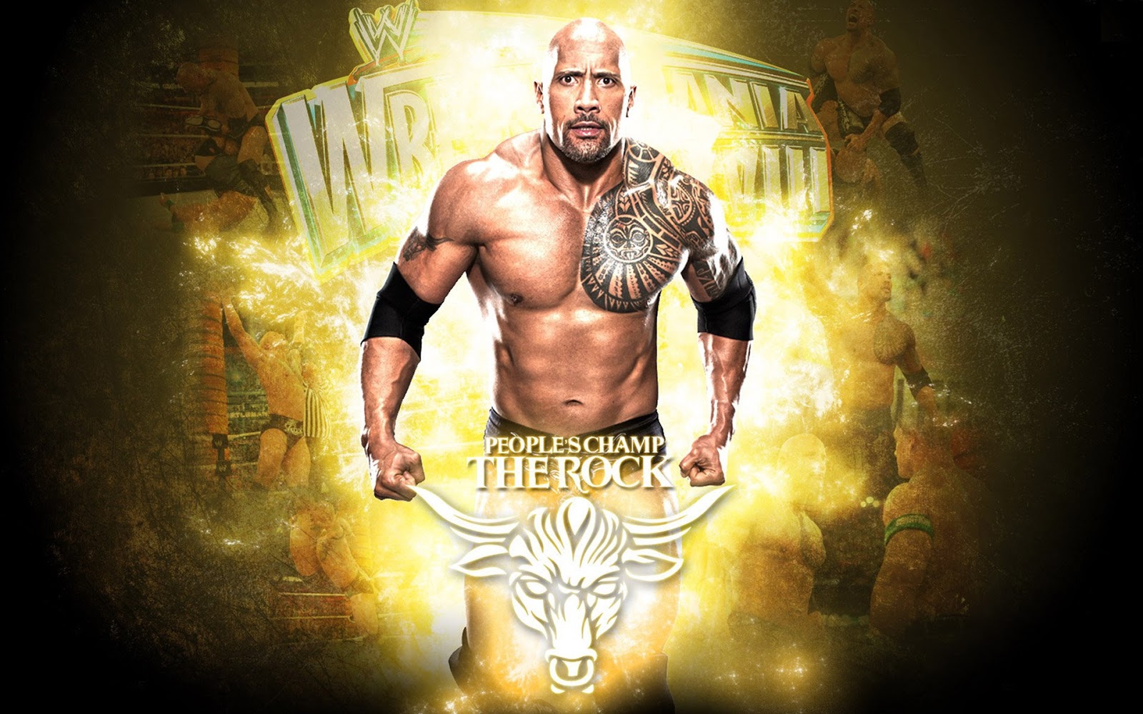 The Rock WWF player full hd wallpapers download for pc