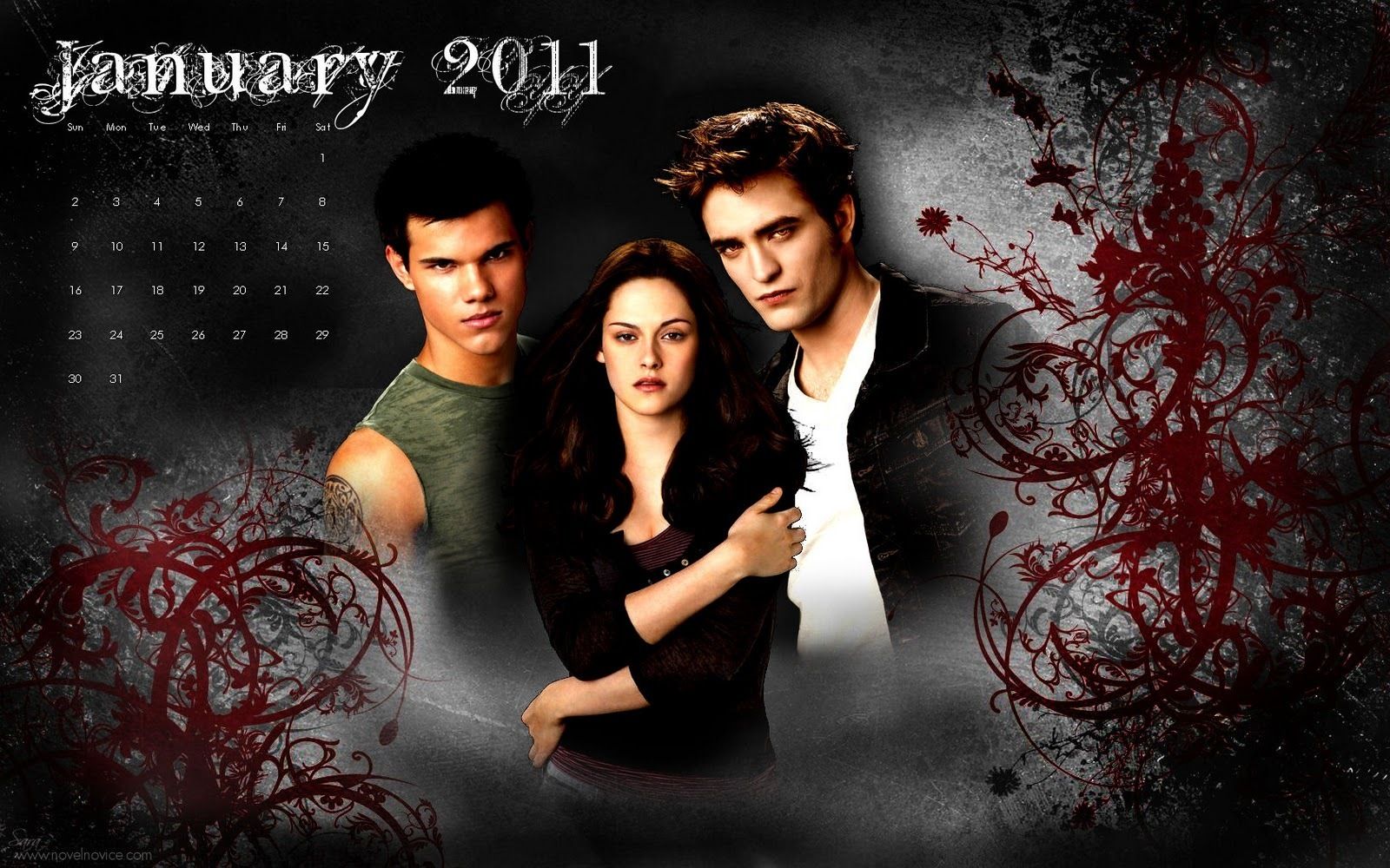 The Twilight Saga 2011 Desktop Wallpaper Calendars - Twilight ...