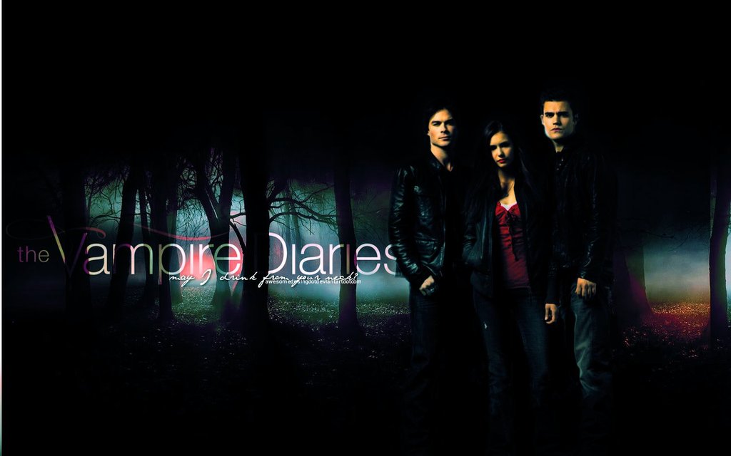 The Vampire Diaries Logo Wallpaper - wallpaper.