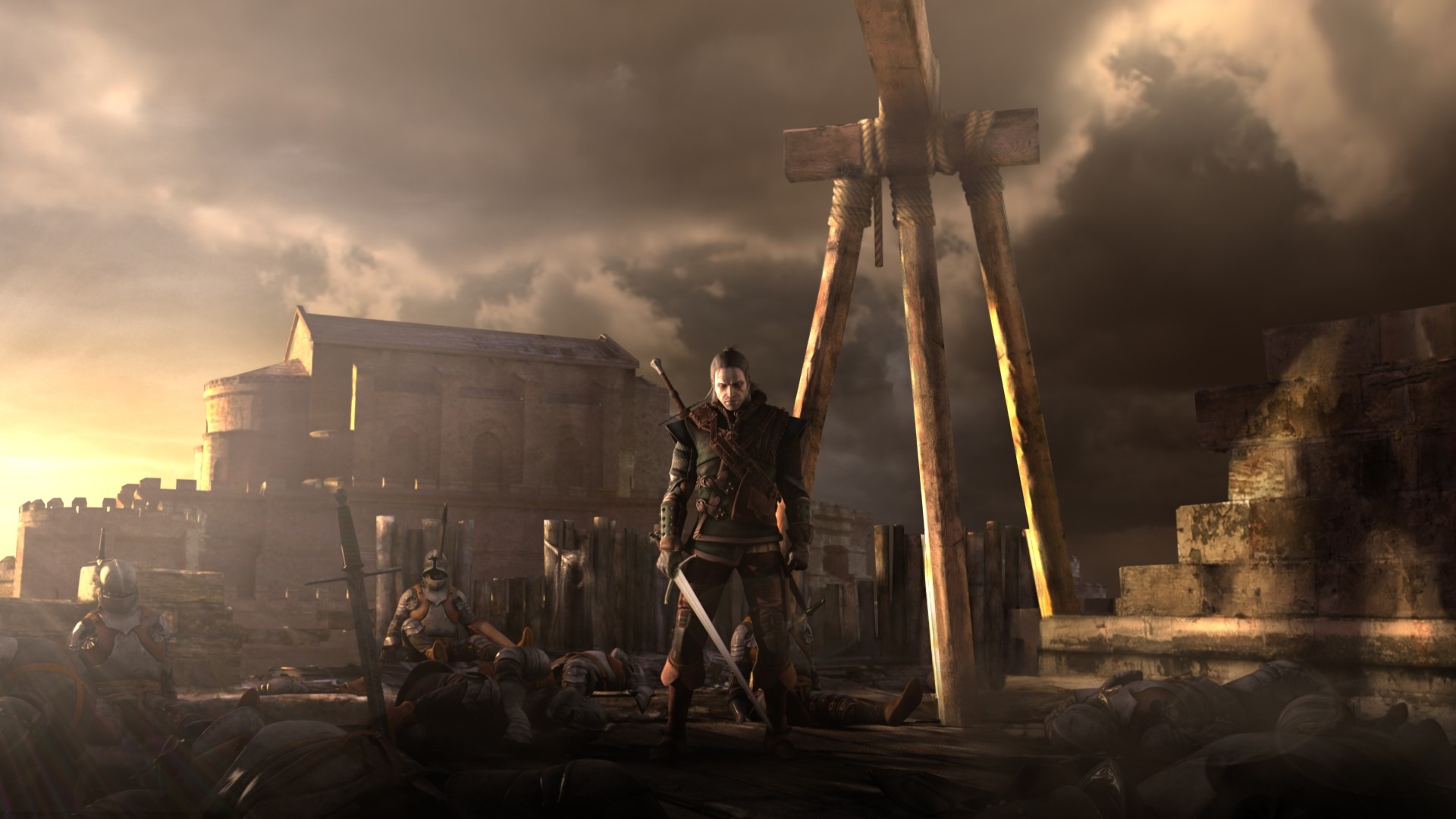 The Witcher, artwork, Geralt of Rivia, The Witcher 2, Geralt, pc ...