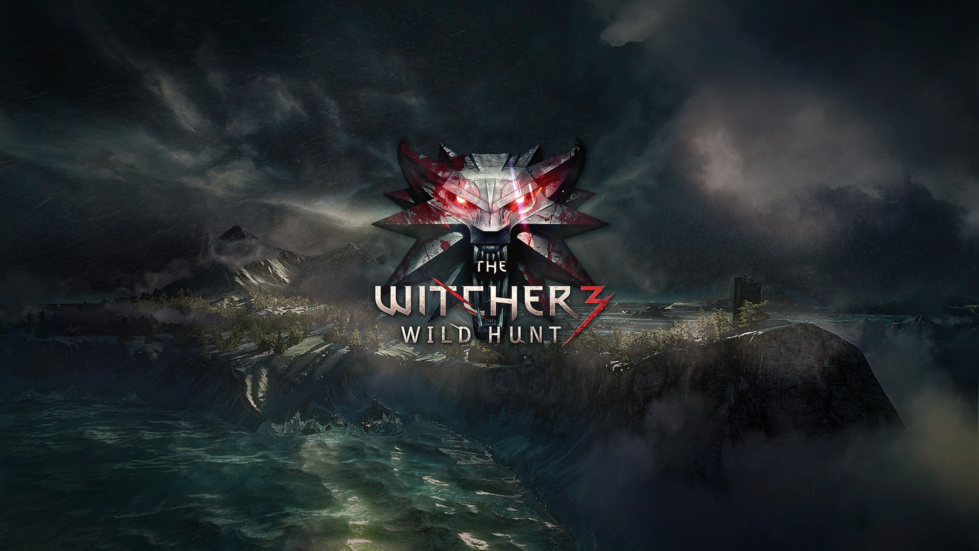 Download Wallpaper 3840x2160 The witcher 3, Wild hunt, Logo 4K ...