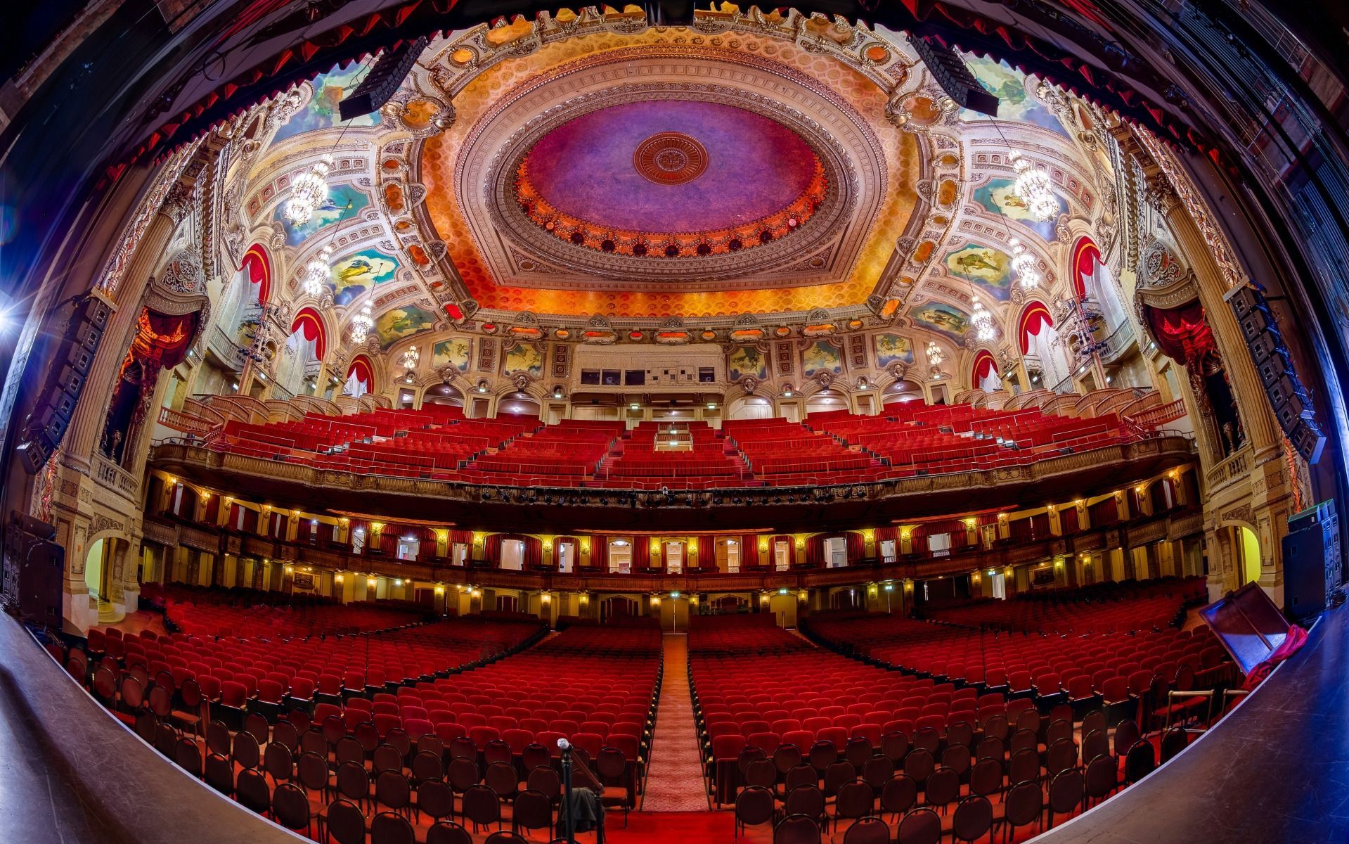 Other: Magnificent Ornate Theater Hdr Ceiling Dome Fisheye Seats ...