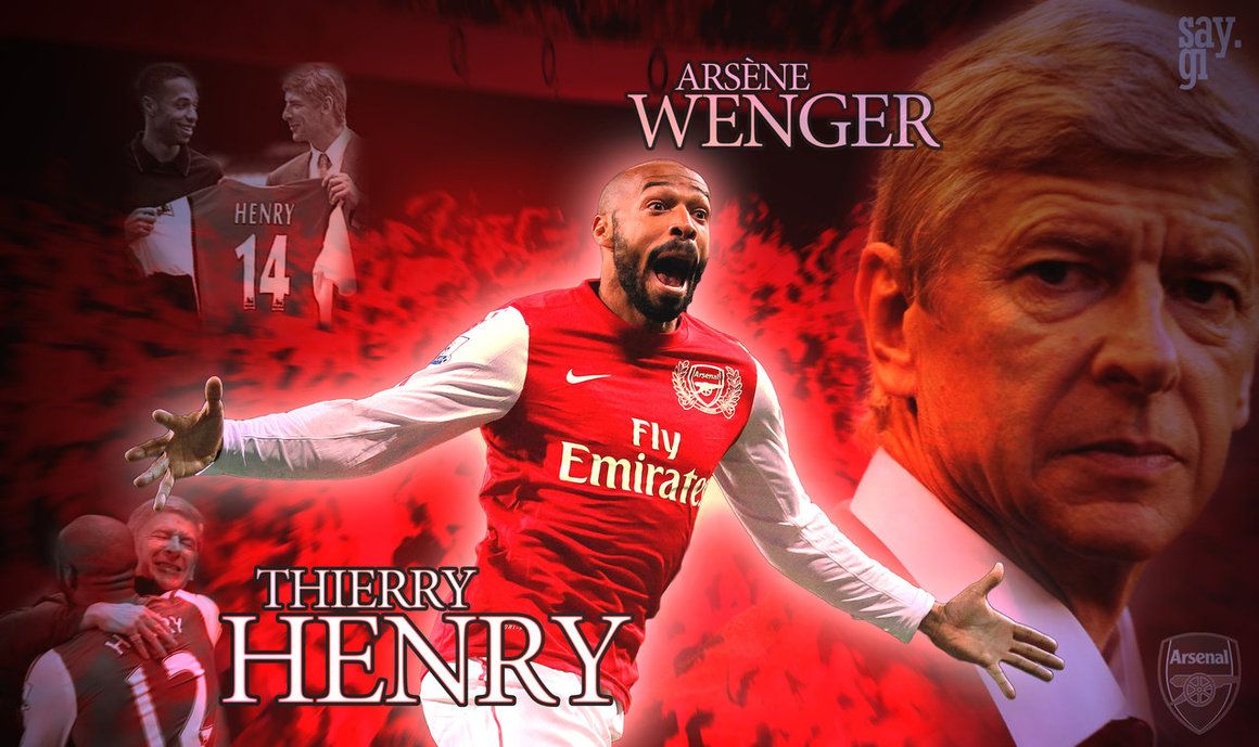 Thierry Henry and Arsene Wenger Arsenal Wallpaper by TheSayGi