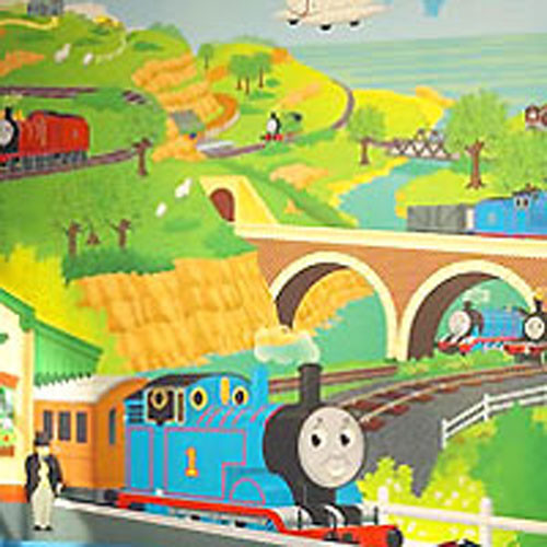 Thomas Tank Train Engine Prepasted Wallpaper Mural - Contemporary ...