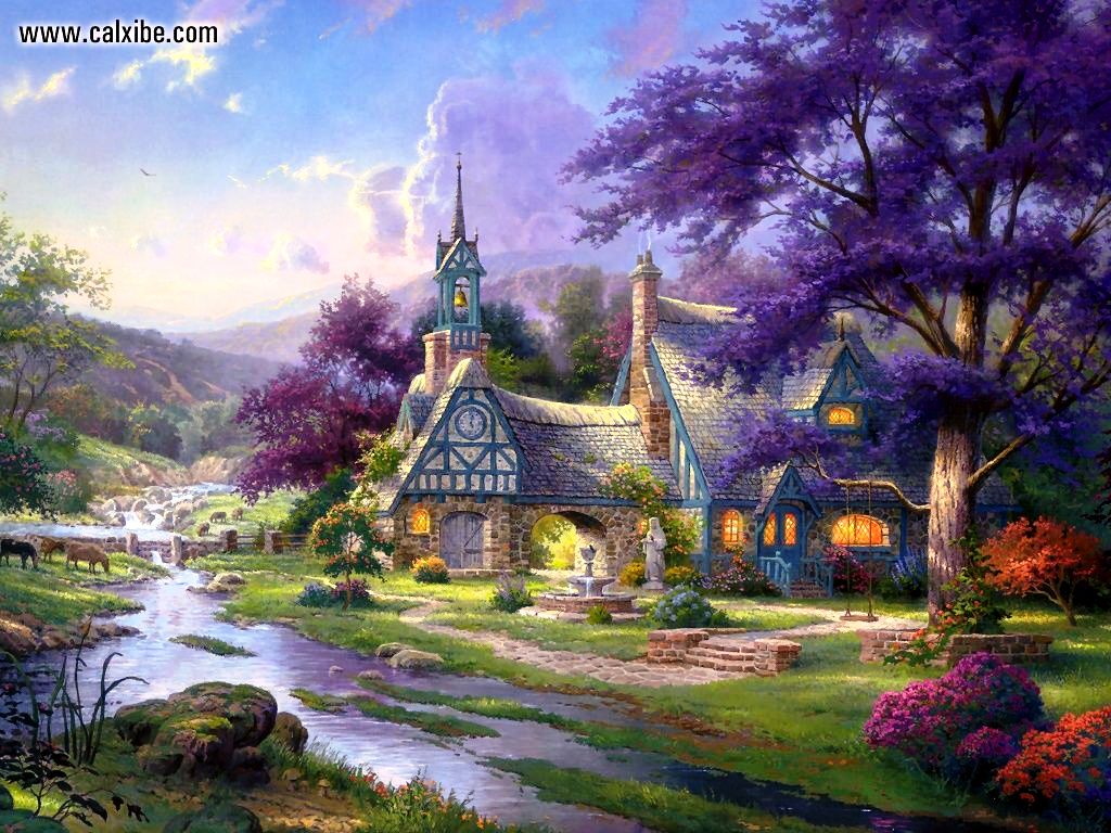 Wall Paper By Thomas Kinkade photos of Finding the Design of