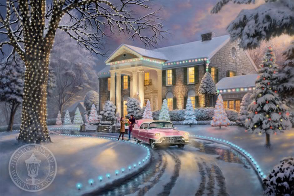 Elvis - A Lighted Candle • View topic - Thomas Kinkade's ...