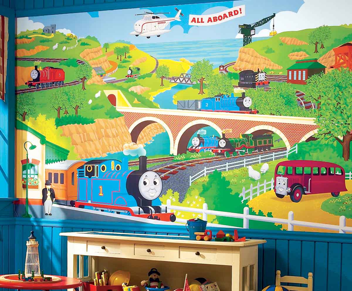 Thomas Prepasted XL Sized Wallpaper Mural, Popular Character XL