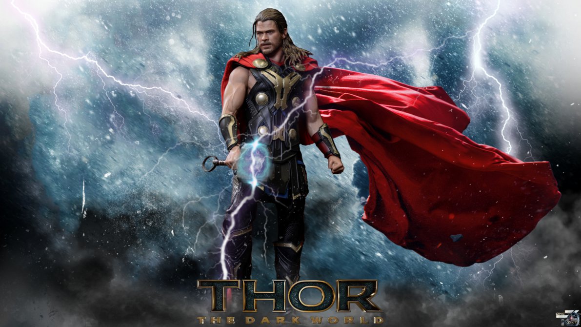 THOR The Dark World Hot Toys Full HD Wallpaper by D CDesigns