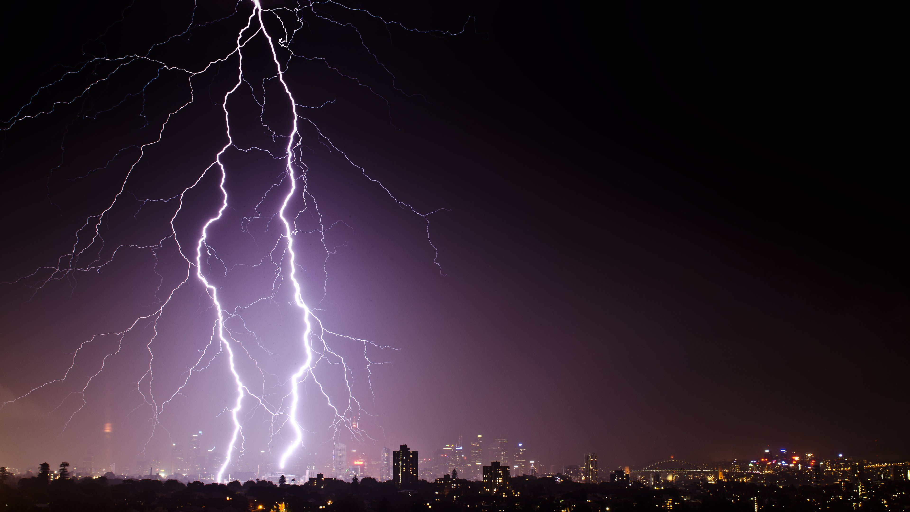 Lightning and Thunder in Sydney Wallpapers :: HD Wallpapers