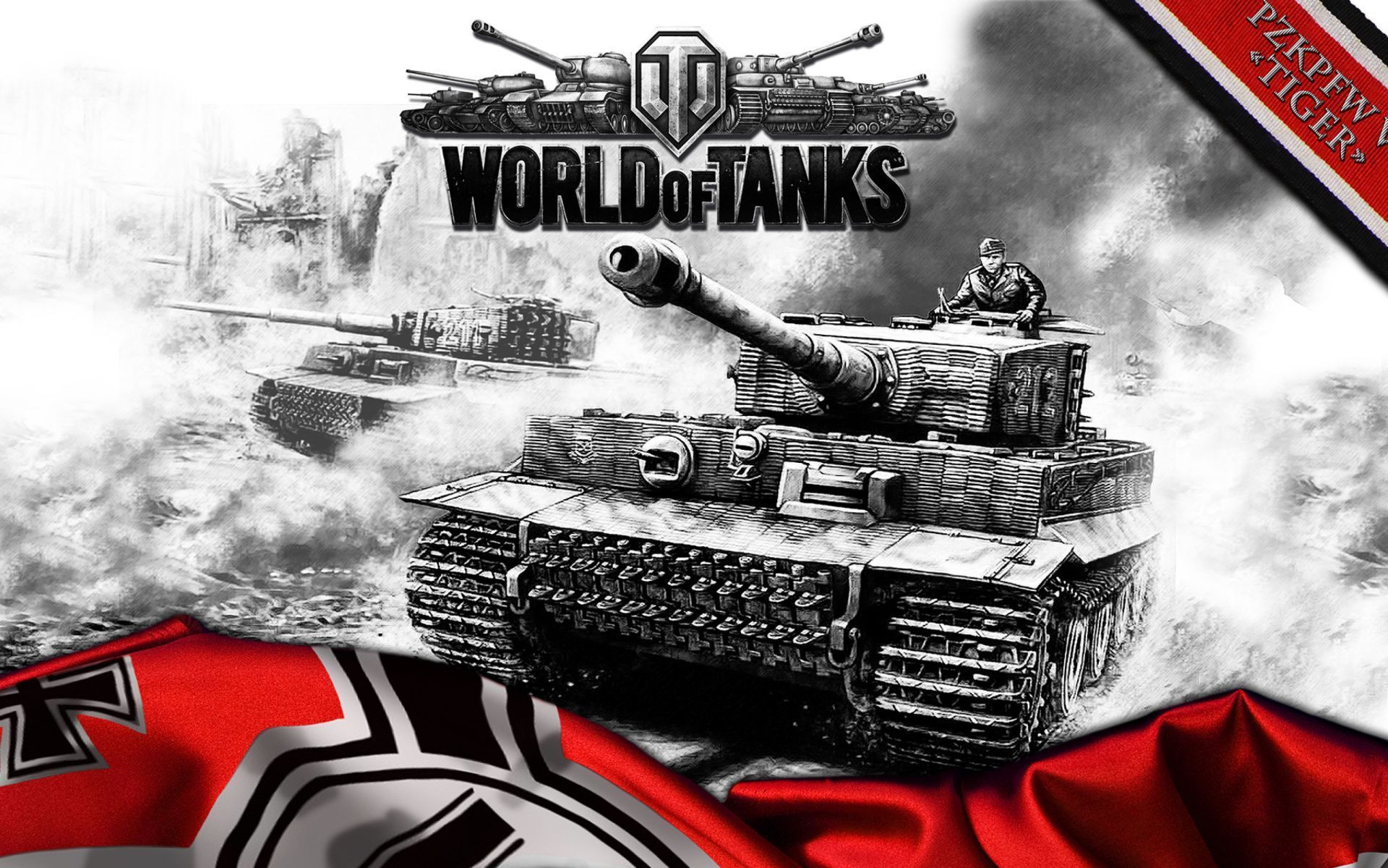 World of Tanks with Tiger Tank 1920x1200