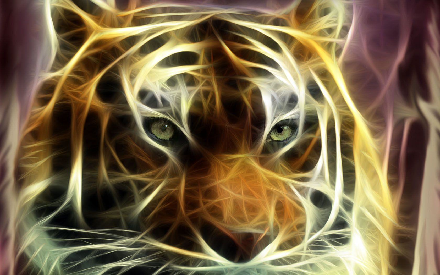 Papel De Parede Tigre 3D Wallpaper - 31401